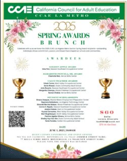 CCAE Spring Awards Flyer